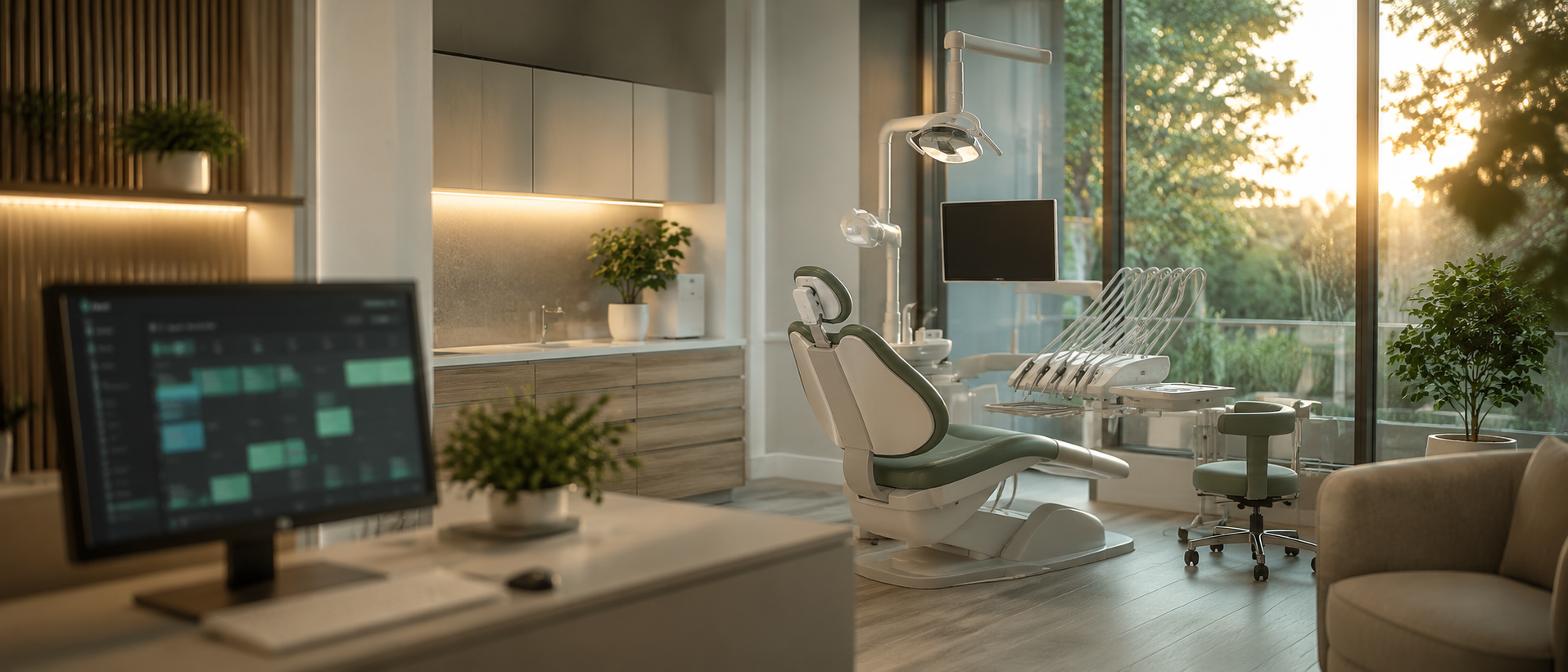 A modern dental clinic using Denti